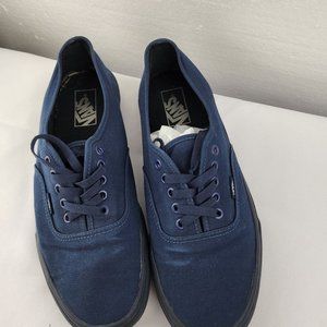 Van's women's off the wall navy canvas lace up shoes size 11